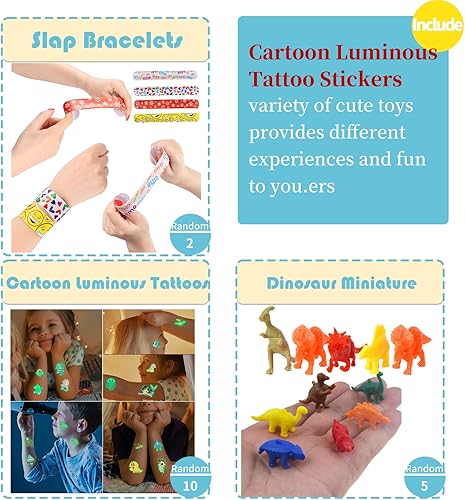 Miniatura 6 de 52 piezas de recuerdos de fiesta para niños, caja de premios del tesoro, juguetes de bolsas de regalos para recompensas de aula, juguete pequeño a