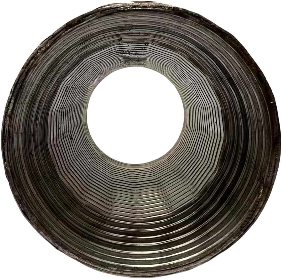 US SHIP 4'' ID x 8" OL Stainless Steel Interlock Flex Pipe Exhaust Coupler Tube