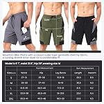 Sportneer Short de VTT pour hommes 3D Rembourré MTB Short vélo à sec rapide léger avec liner et Loose Fit
