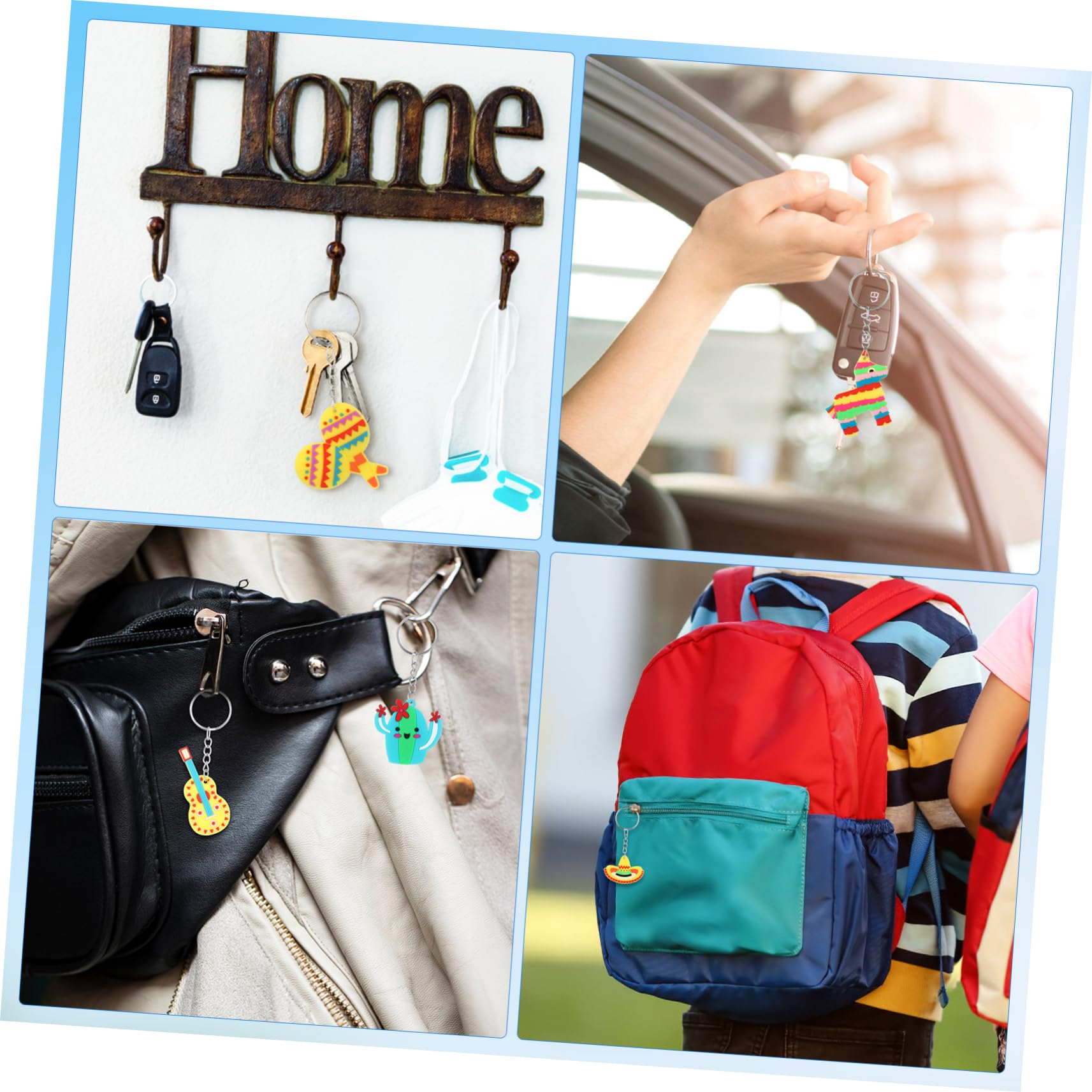 BESPORTBLE Catta Catta Catto Bag Chinms Divertente Keychain Accessori Portachiavi Catene Bomboniere Per Feste Decorazione Del Portachiavi Del Festival Keyring Carino Pvc