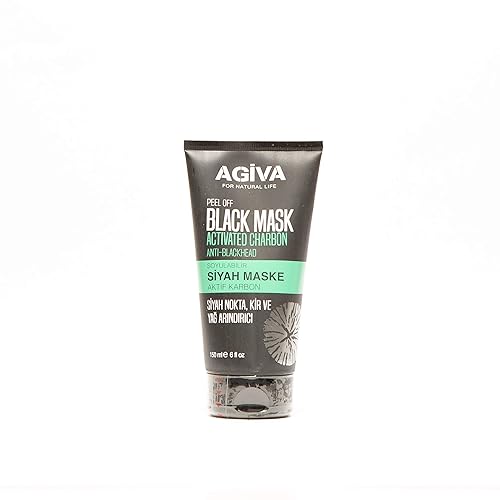 Agiva Peel Off - Máscara negra activada con carbón anti-puntos negros, 6 onzas