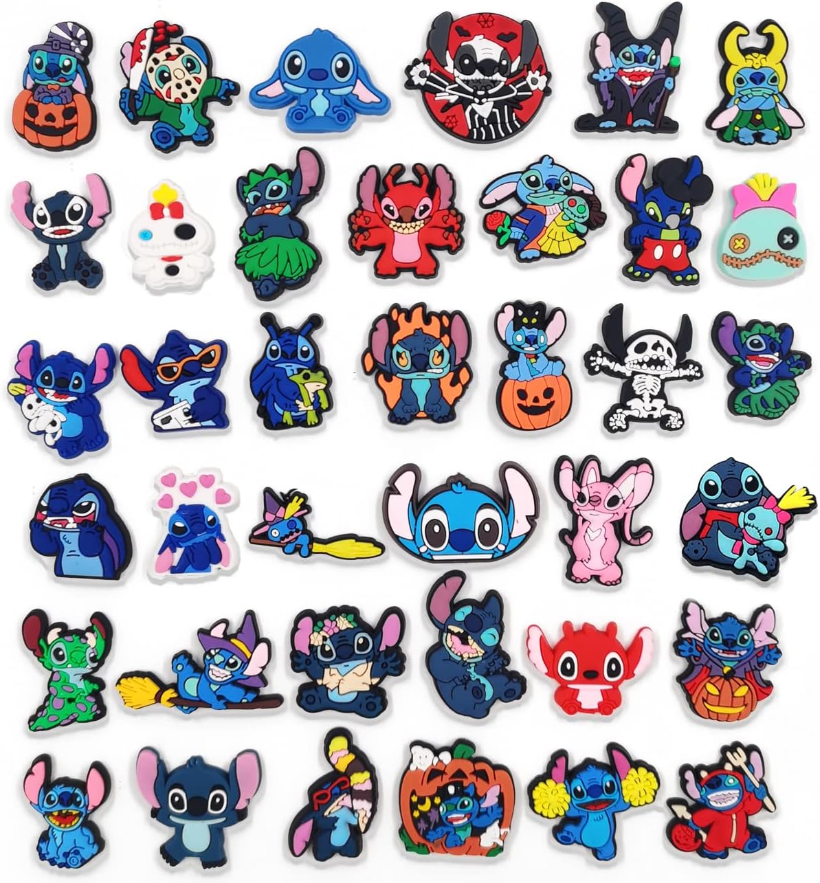 YANGYING 38 PCS Cartoon Croc Charms for Girls Boys Kids Cartoon Croc Charms PVC Anime Croc Pins Shoe Charms for Croc Clog Sandals Bracelet Wristband Decoration Croc Accessories Birthday Gift