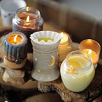 Vista 7 de 50 forros para calentar cera derretida, vasos de cera perfumada para enchufar calentador de cera, derretidor de cera eléctrico, placa calentadora