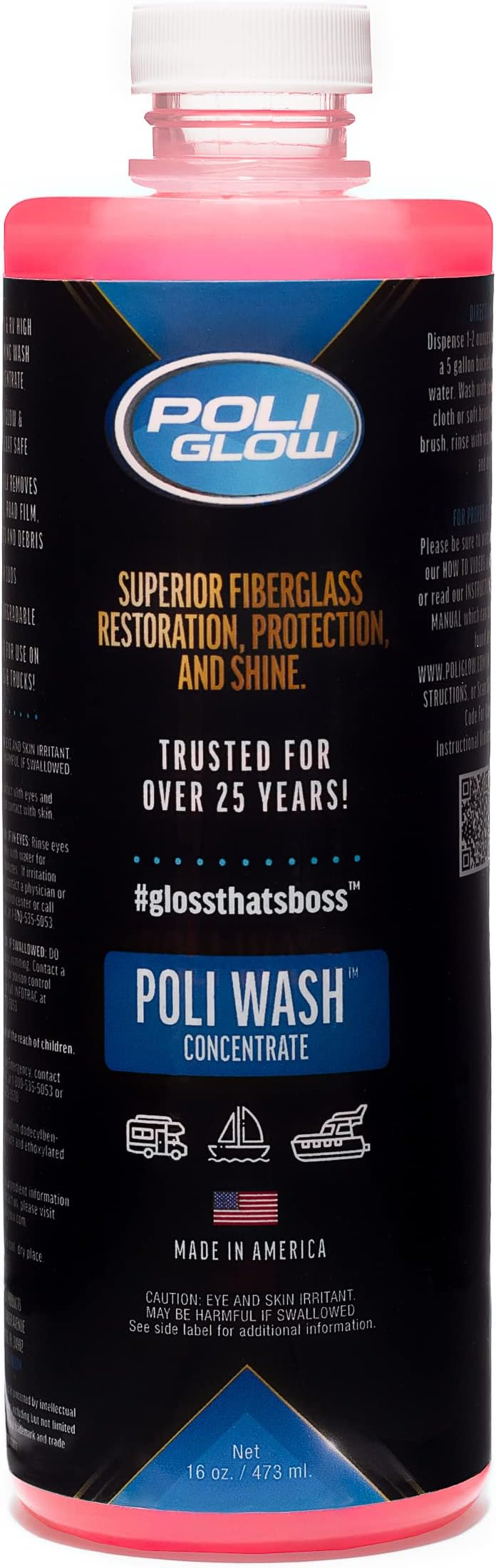 Poli Glow Poli Wash Concentrated Boat & RV Foaming Soap