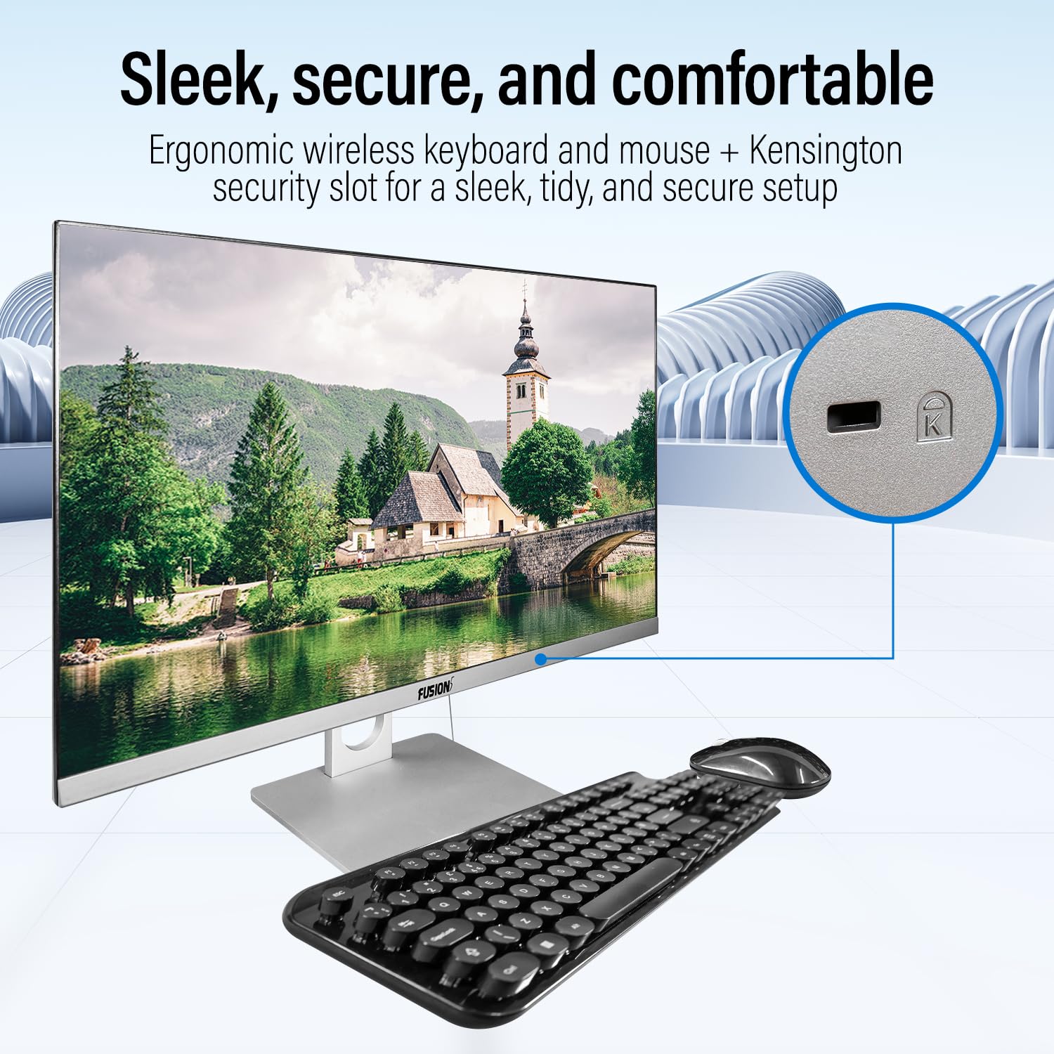 23.8" Full HD All in One PC Desktop Computer (Dec 2025 Release) - 16GB RAM, 512GB SSD, Windows 11, Intel 15th Gen Quad-Core CPU, HDMI, USB 3.0 - AIO PC with Wireless Keyboard, Mouse, 3MP Web Camera - 4