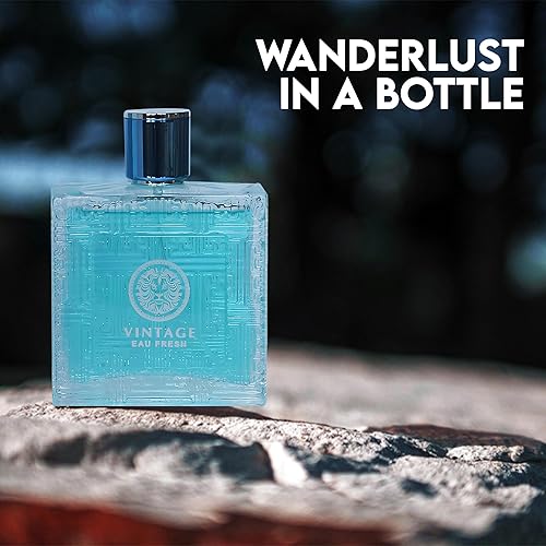 Miniatura 8 de Set de regalo de colonia para hombre, paquete de 4 unidades de la serie Vintage Heroes, 3.4 onzas líquidas cada uno, fragancia floral de vainilla,