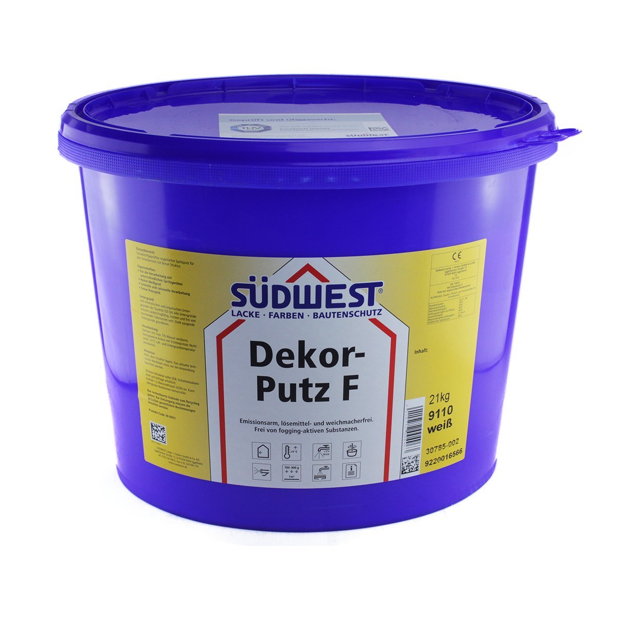Südwest Spritzputz Dekorputz F 21kg 9110 Weiß