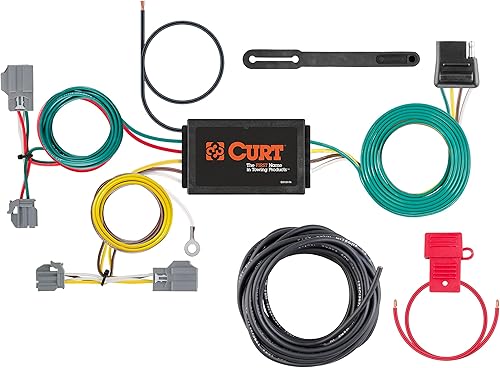 CURT 56138 Arnés de cableado del remolque de 4 pines del lado del vehículo,