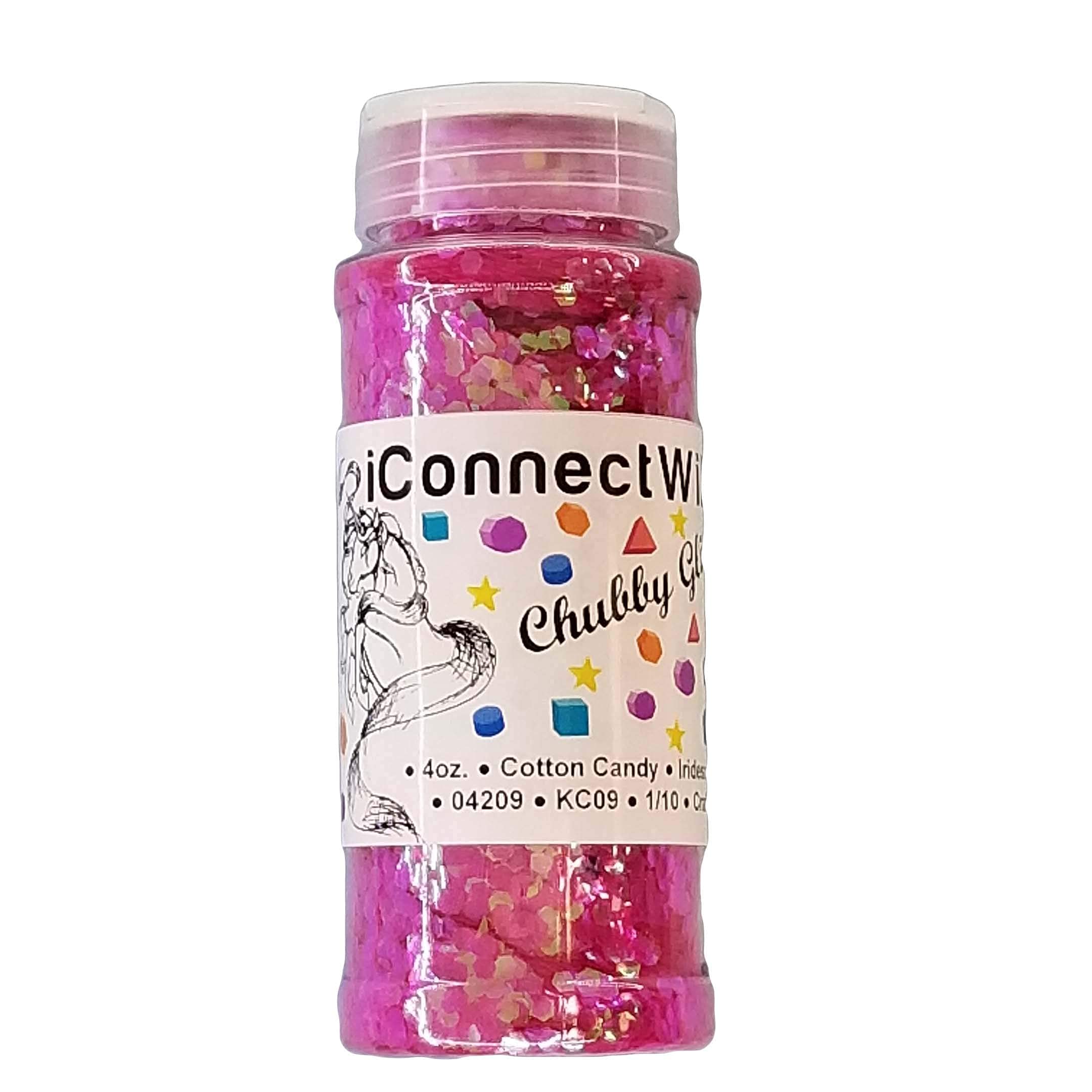 Cotton Candy, Chubby Glitter 1/10, 4oz Bottle-image-14