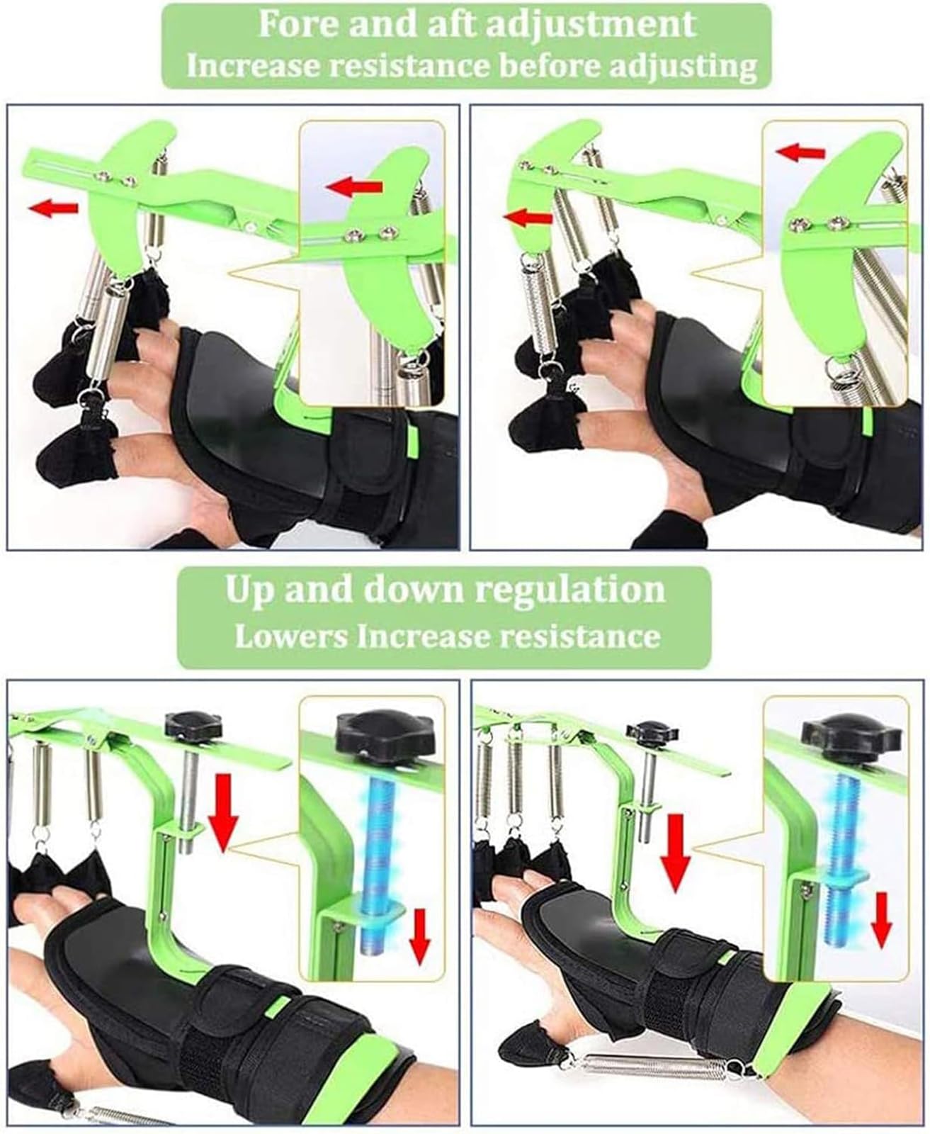 CUSMA Ejercitador Ortopédico para Muñeca Y Dedo, Entrenamiento De Rehabilitación De Mano, Ortopédico para Dedo para Reparación De Ejercicio De Paciente con Hemiplejia por Accidente Cerebrovascular