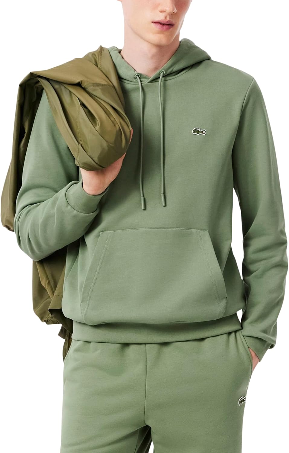 Lacoste mens Cotton Fleece Hoodie