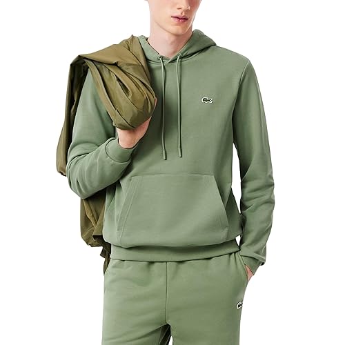 Lacoste mens Cotton Fleece Hoodie
