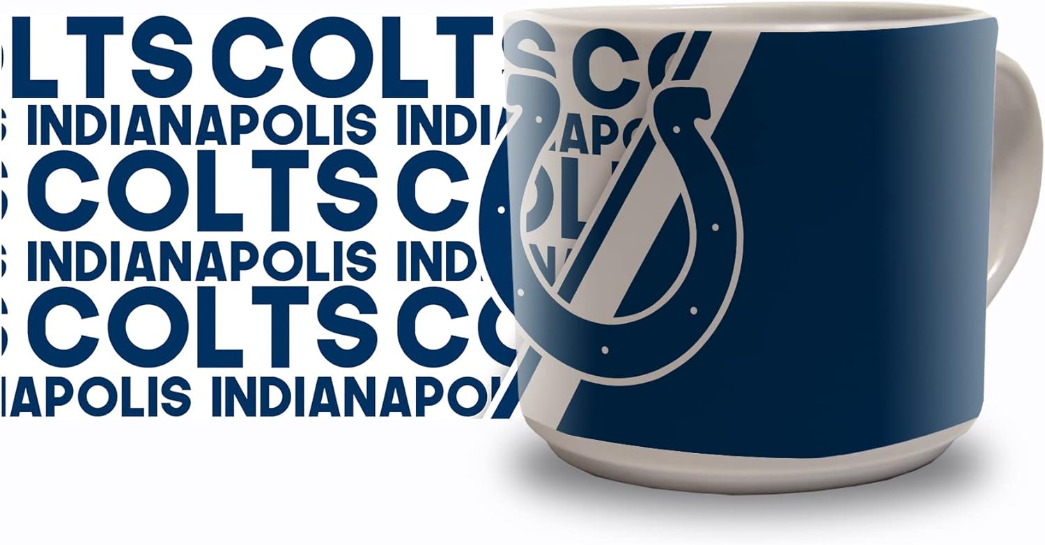Rico Industries NFL Football 14oz Metro Ceramic Coffee Mug, Team Colored Ceramic Mug