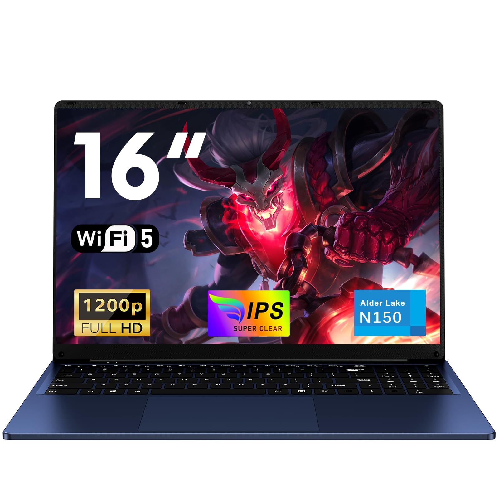 Portátil 16" Full HD: Rendimiento y Almacenamiento Top