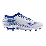 Soccer Cleats Supercopa FG, 6.5-11 US – Precision Control for Firm Ground, Lightweight Microfiber, White and Royal Blue
