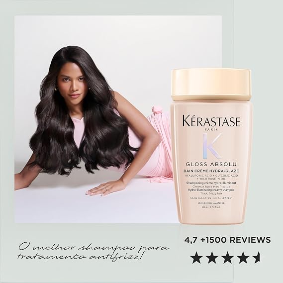 Gloss Absolu - Bain Créme Kalın ve Elektriklenmeye Eğilimli Saçlar İçin Şampuan 80ml