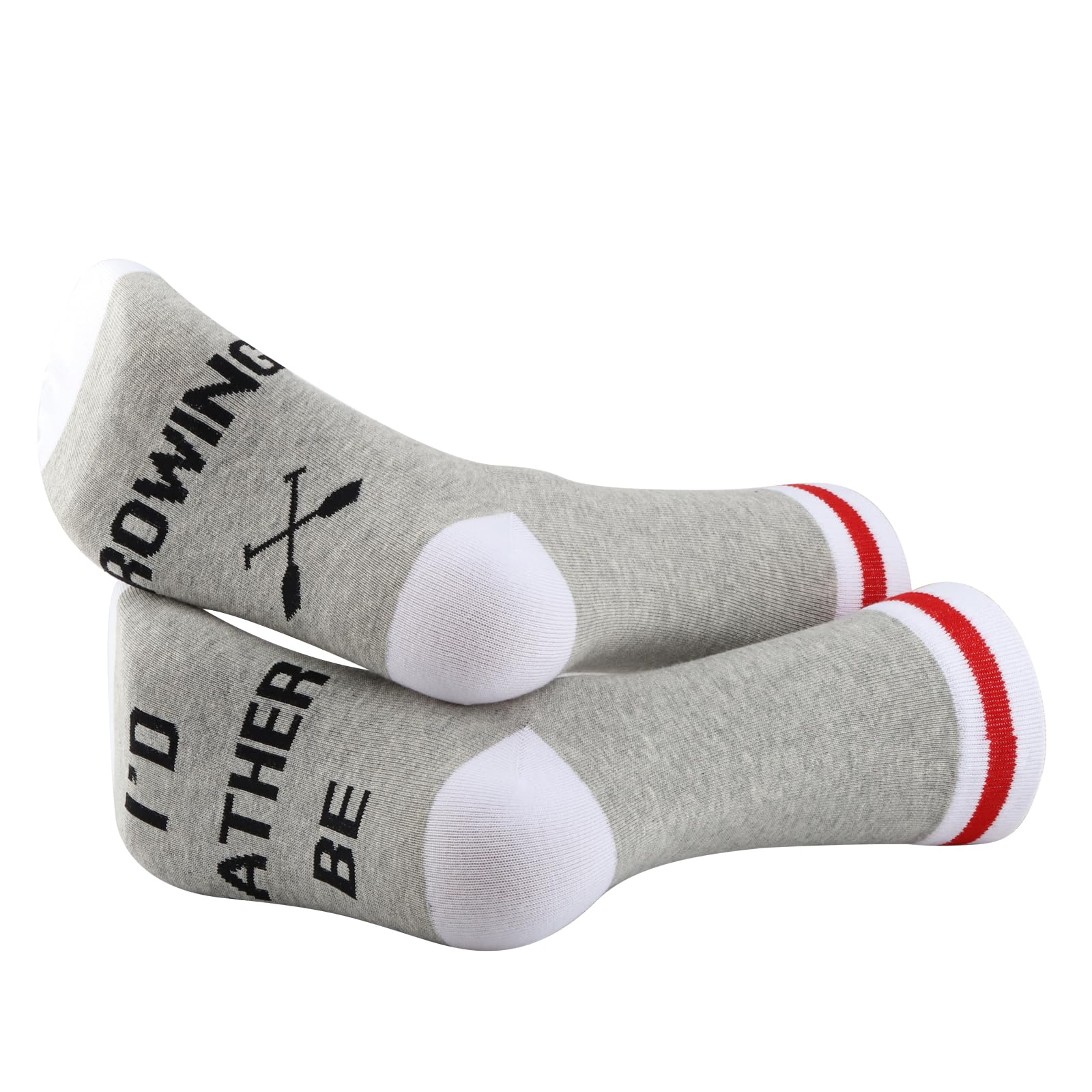 G2TUP 2 Pairs Rowing Coxswain Socks I'd Rather Be Rowing Socks Rowing Lover Socks Rowing Crew Gift Rower Row Team Gift