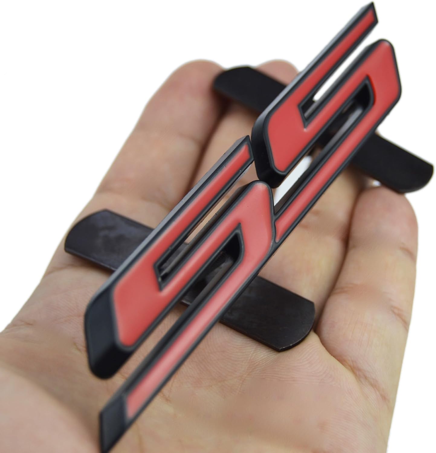 Camaro Cobalt Impala SS Decals 3-Pack Black & Chrome SS Badge Emblem Decals For Chevy Camaro, Cobalt, Impala - Fender & Trunk Chevy Emblem Decals - Foto 6