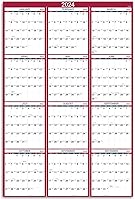 Vista 1 de Calendario anual de pared 2024, calendario de pared anual 2024, calendario de pared 2024 con fecha juliana, de enero de 2024 a diciembre de 2024