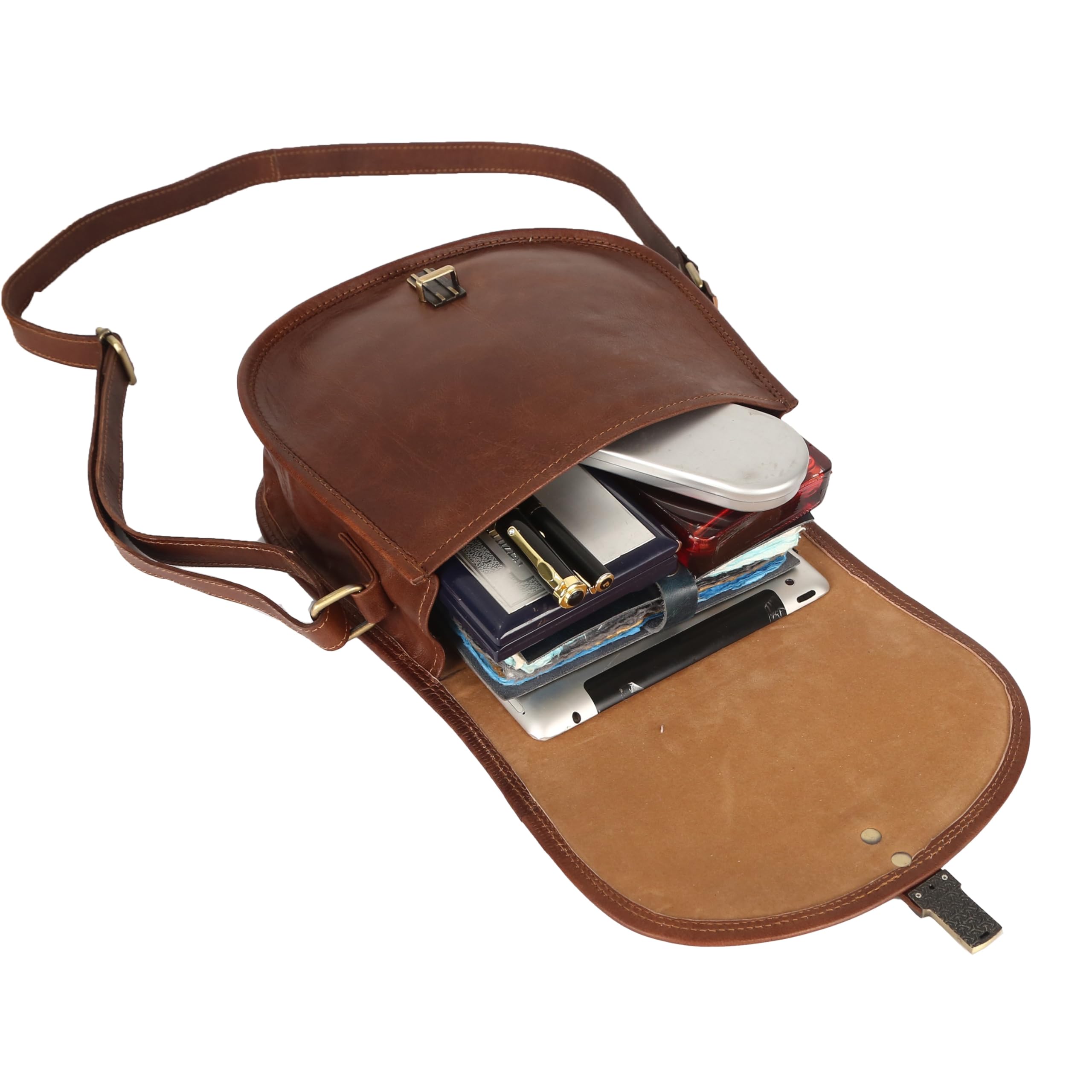 URBAN LEATHER Bolso bandolera de las mujeres de cuero genuino Boho hippie satchel bolsa de viaje
