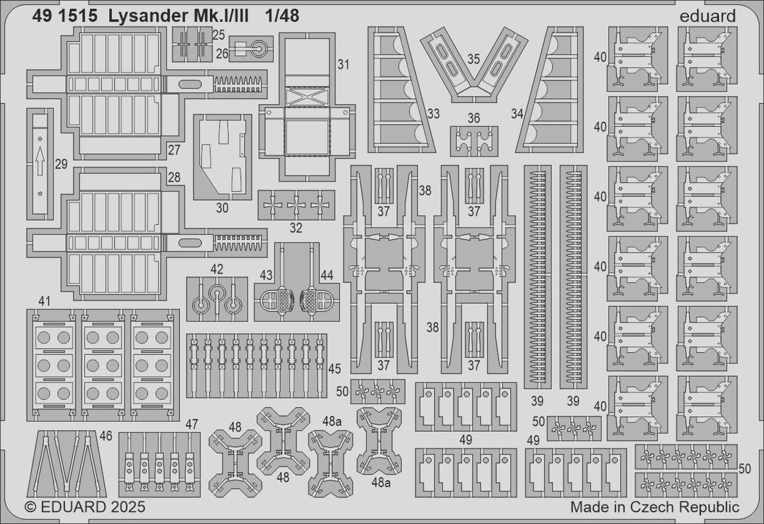 EDUARD BIG49452 BIG Ed LYSANDER MK.I/III (for AIRFIX KIT) 1/48