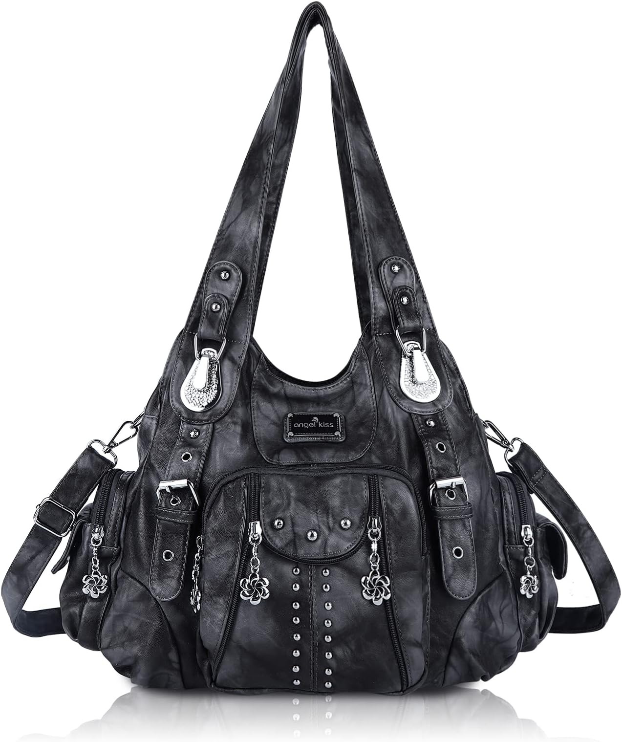 Angel Kiss Purses for Women Soft PU Leather Large Hobo Bags for Women Shoulder Bag | Soft, PU Leather, Large, Soft, PU Leather, Large