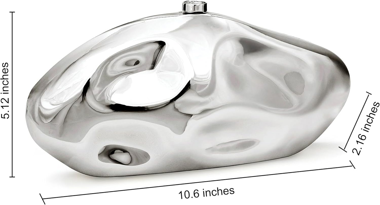 Acrylic Clutch Purse for Women Irregular Shell Evening Handbag for wedding party - Image 4