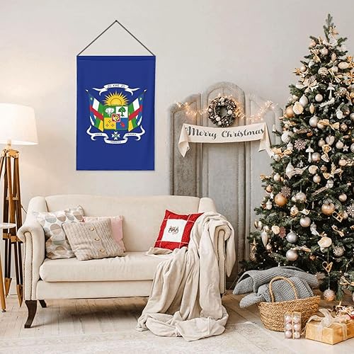 Miniatura 3 de LIFANGMI Coat of arms of the Central African Republic Garden Flag 12.5"x18" Inch Double Sided Garden Flags Home Lawn Outdoor Decor Flags Party