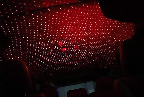 Miniatura 5 de SHTCSZBA - Proyector de estrellas USB de luz nocturna, proyector de cielo estrellado romántico ajustable, luz de automóvil, ambiente portátil, luz