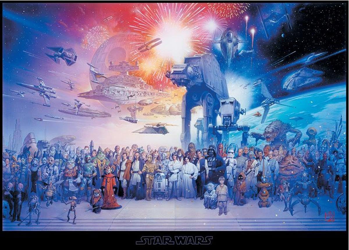 Close Up Poster Star Wars at-at Fighter orizzontale (91,5 cm x 61 cm
