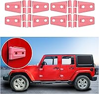 Vista 31 de 4 cubiertas protectoras de bisagra de puerta para Jeep Wrangler JK 2007-2018 de 2 puertas (negro)