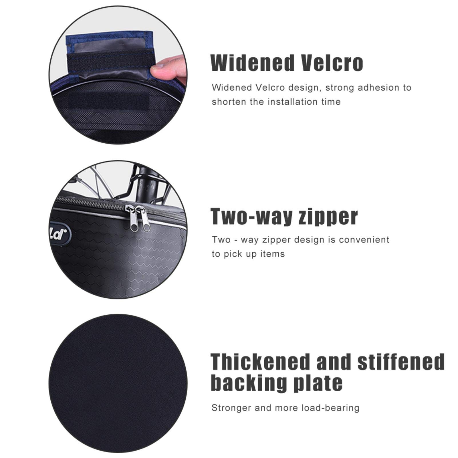 Stronrive Sacoche étanche Pour Guidon De Trottinette électrique – 2,5 L, Bande Réfléchissante Et Bandoulière Détachable, Compatible Vélo Et Poussette