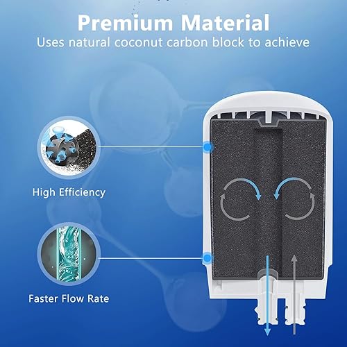 Miniatura 3 de Cartucho de filtro para grifos sin BPA, reemplazo para filtro de grifo Brita - Cromo (paquete de 3)