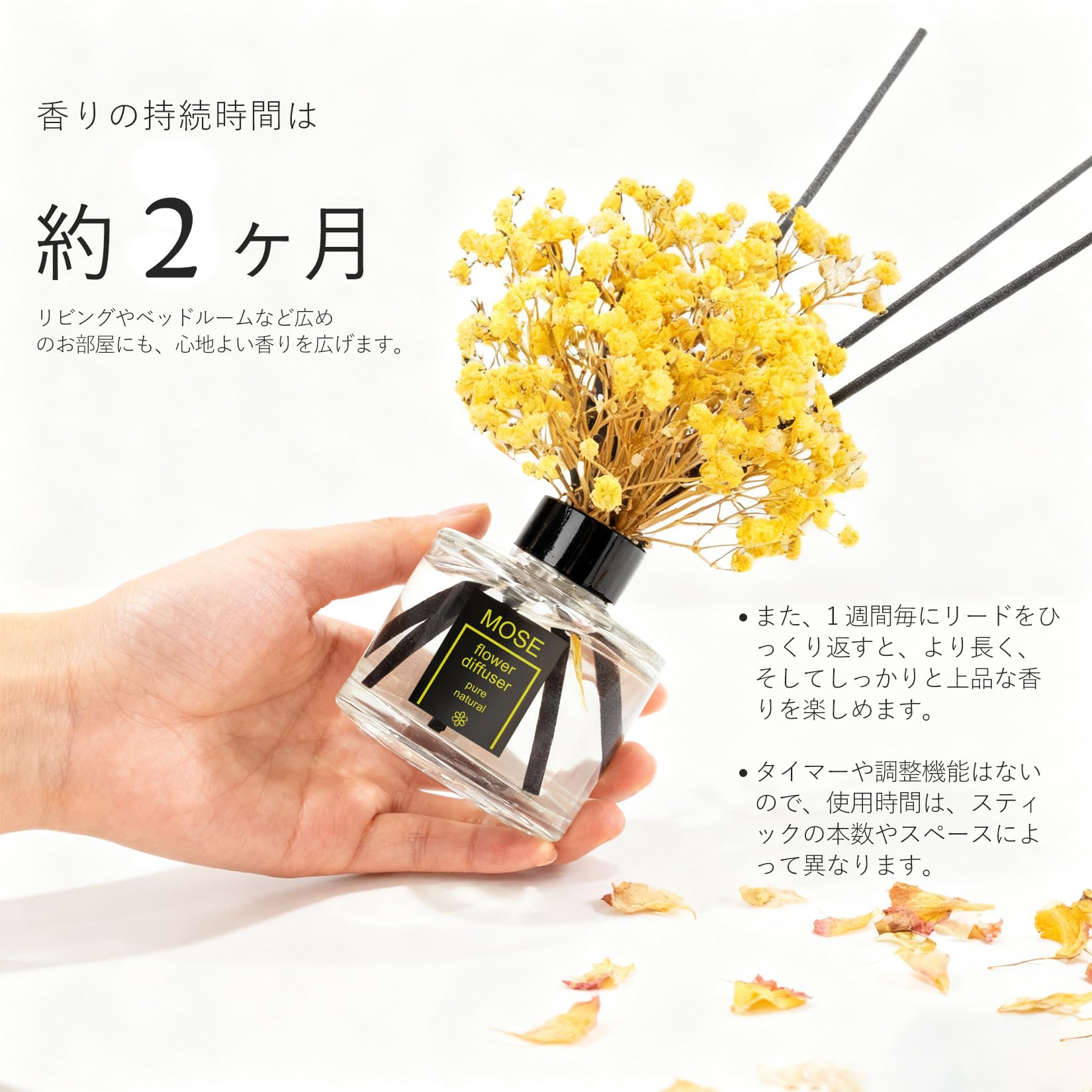 Amazon.co.jp: Hualleko 金木犀 フレグランス リードディフューザー