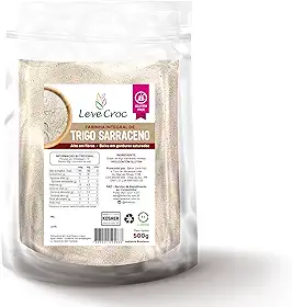 Farinha sem glúten integral de trigo sarraceno (mourisco) Leve Croc500g