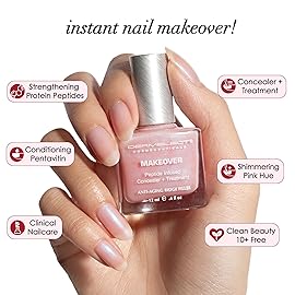 Dermelect Makeover Ridge Filler - Award-Winning Nail Treatment, Strengthens, Moisturizes, Conceals Imperfections, Keratin & Peptide Enriched, For Healthy, Smooth Nails 0.4 oz