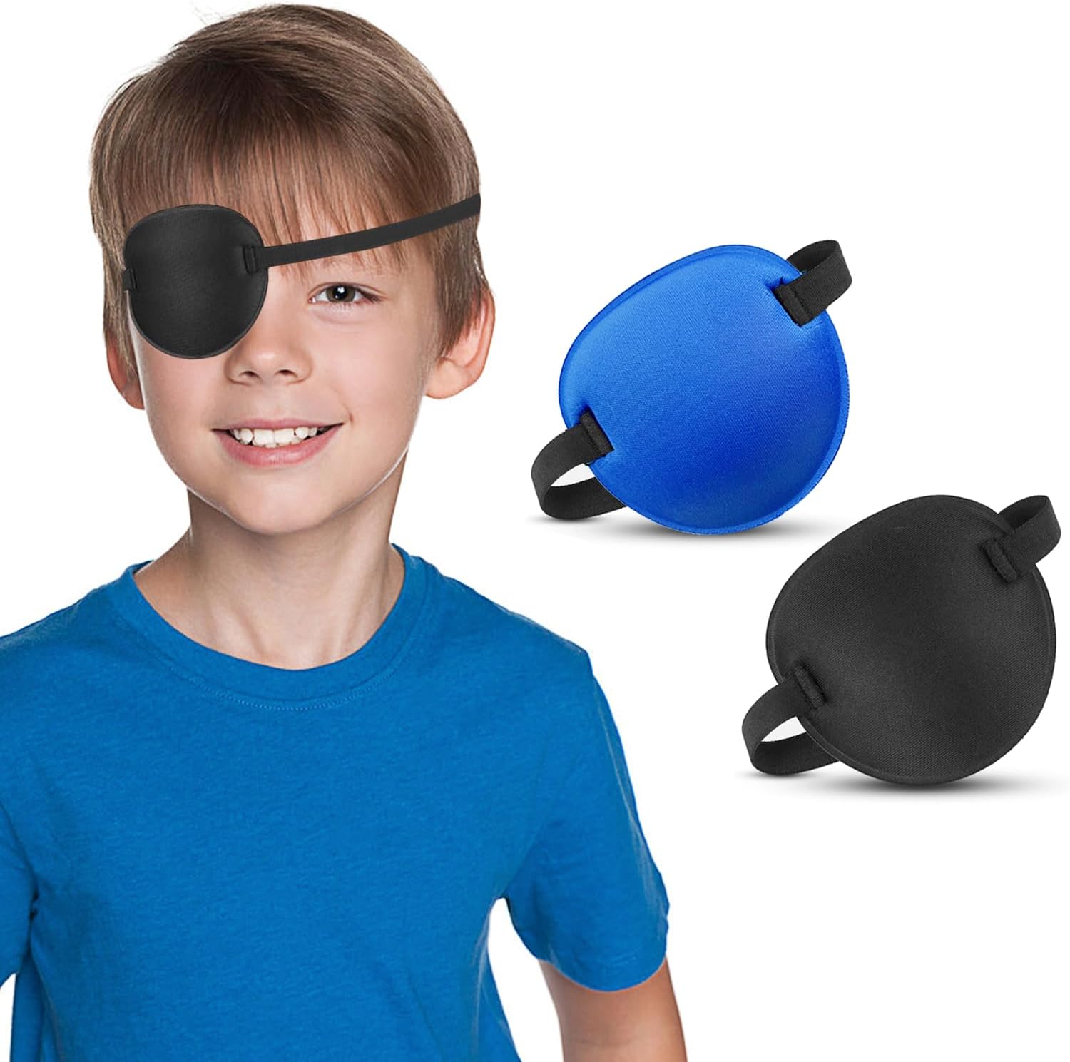 VEEJION 3PCS Eye Patch Medical Adjustable Eye Patches for