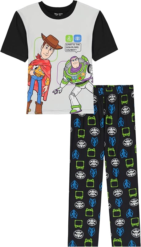 Conjunto de pijama a juego holgado de 2 piezas para niño, suave y lindo para niños