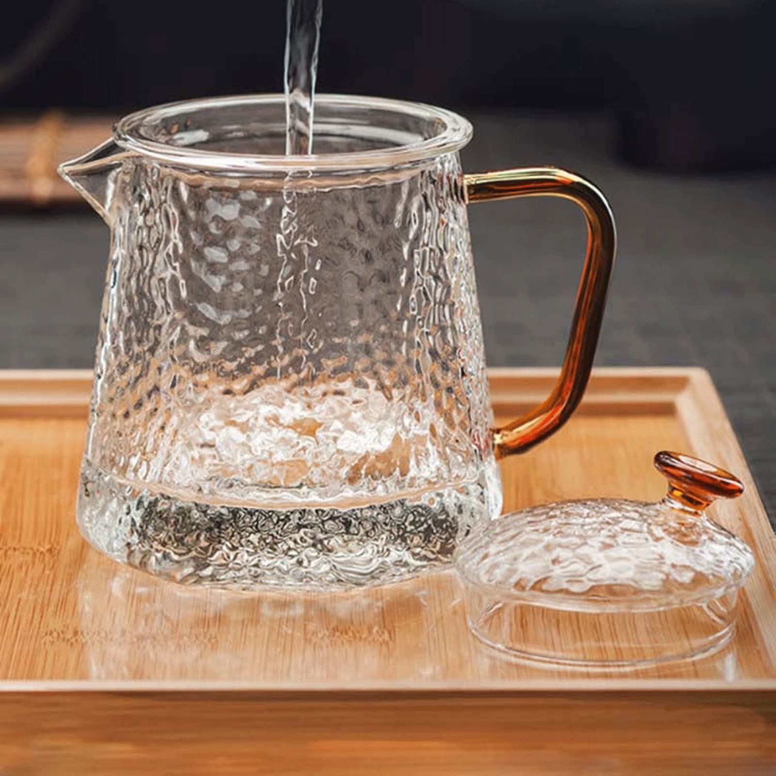 ガラスティーポットフィルターケトル茶水分離ポット家庭用ティーセット