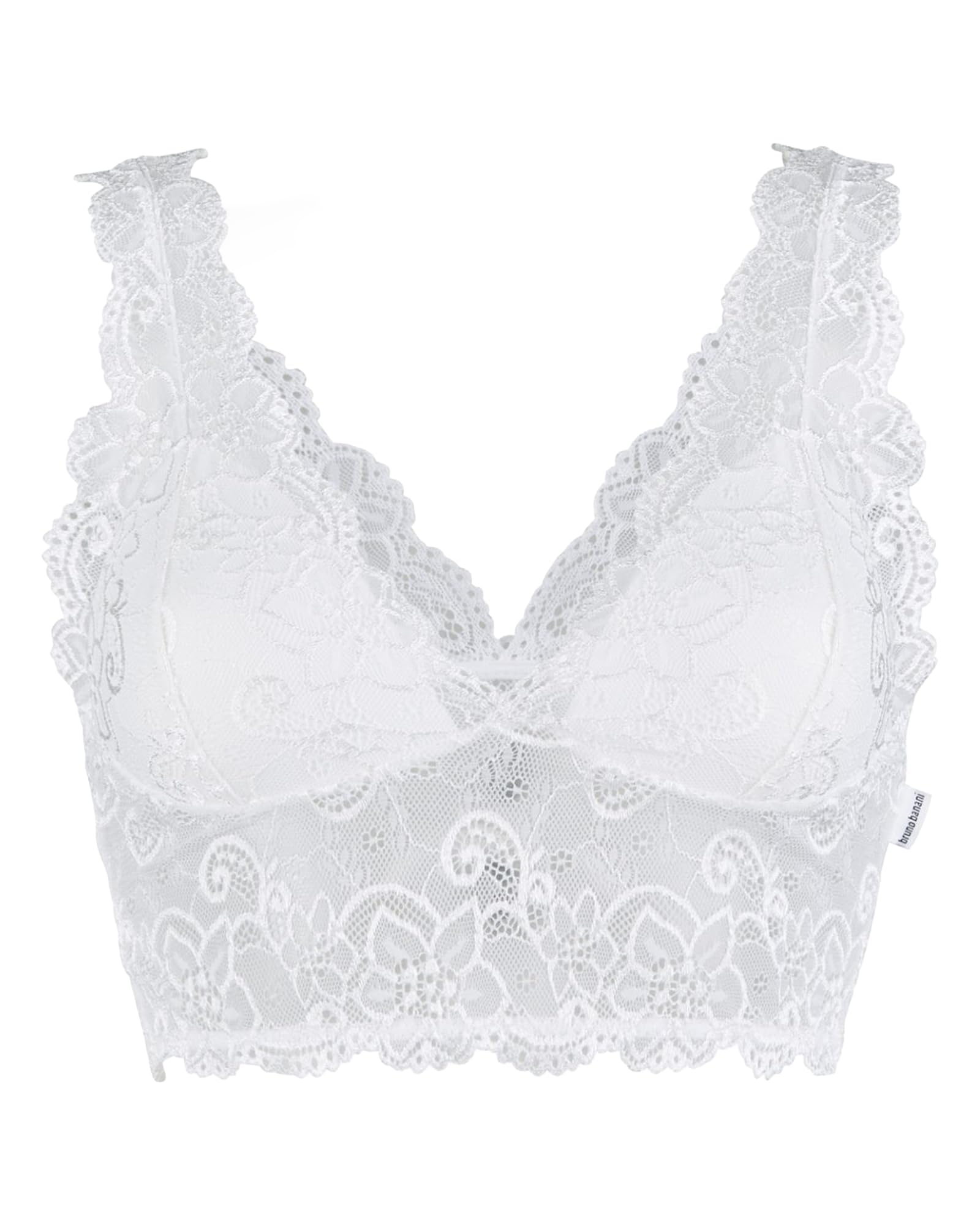 bruno banani Damen Bustier Lacy - BH mit floralem Spitzen-Design - mit weicher Schaumpolsterung & Memory-Effekt - Bügellos & Formbeständig