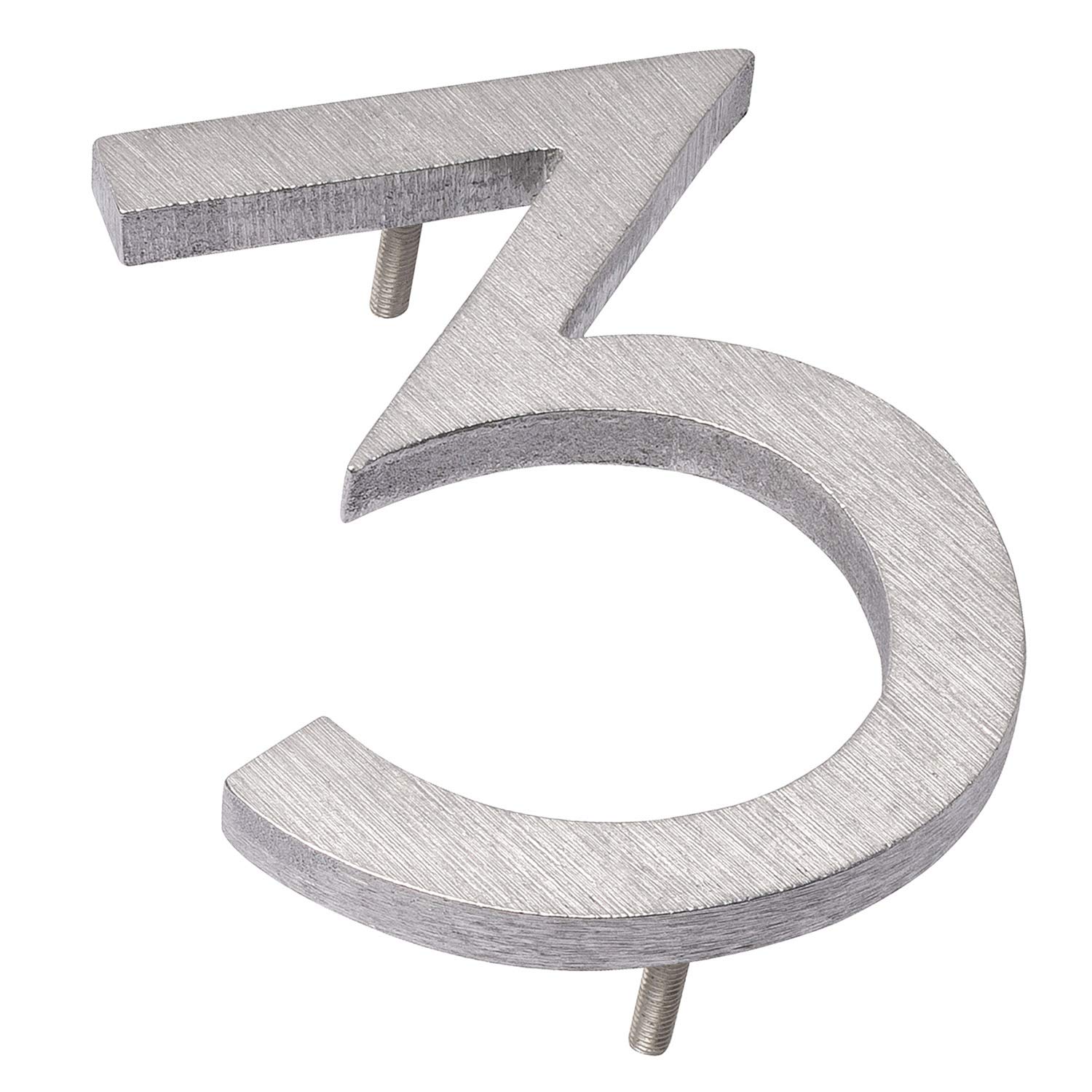 Numéros de maison en aluminium poli de 20,3 cm pour une façade moderne et élégante