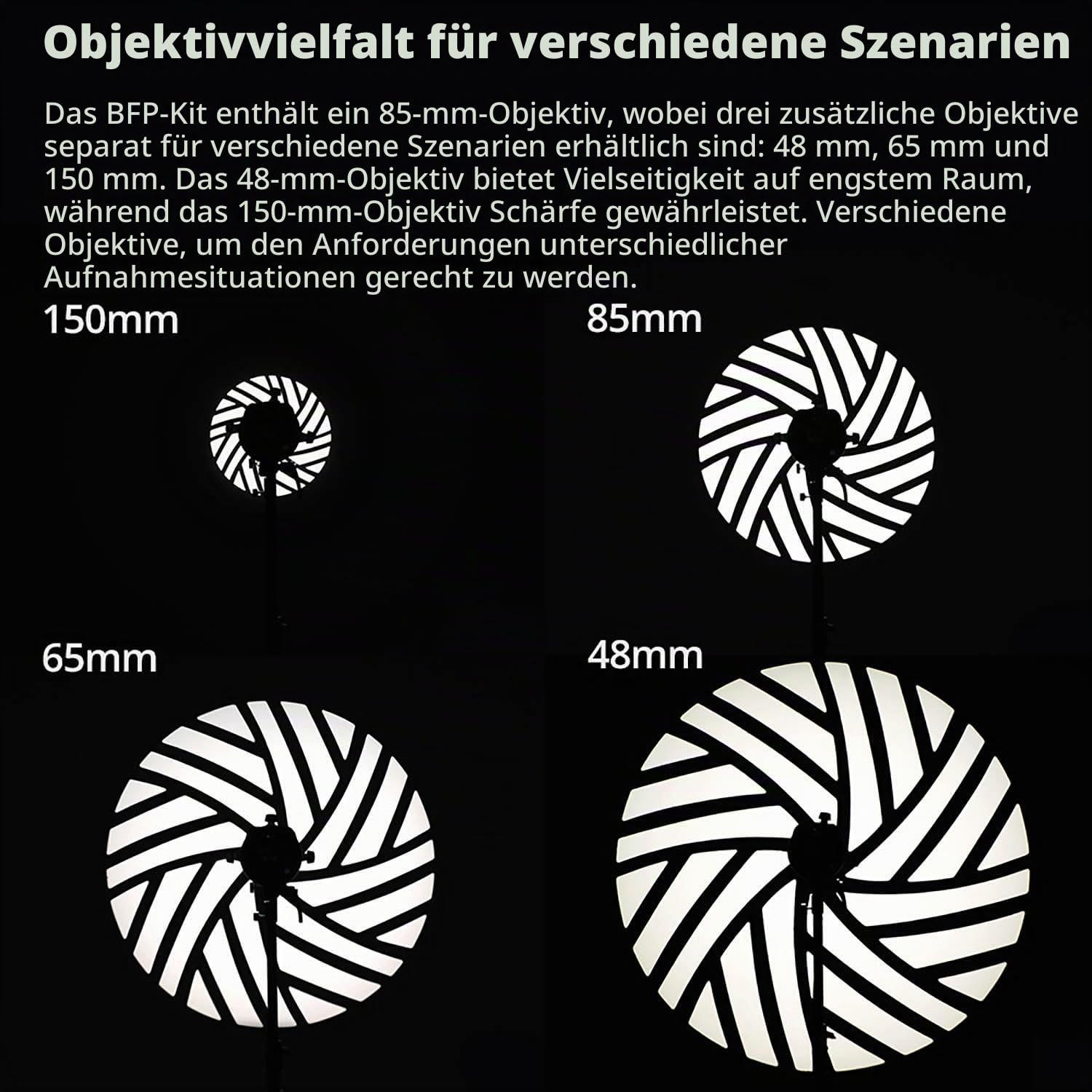 GODOX BFP Blitzlichtprojektor, für DP400IIIV DP600IIIV QT400III QT600III SK400II SK400IIV MS300 AD600Pro Stroboskoplicht und GODOX Mount AD300Pro (BFP KIT2)