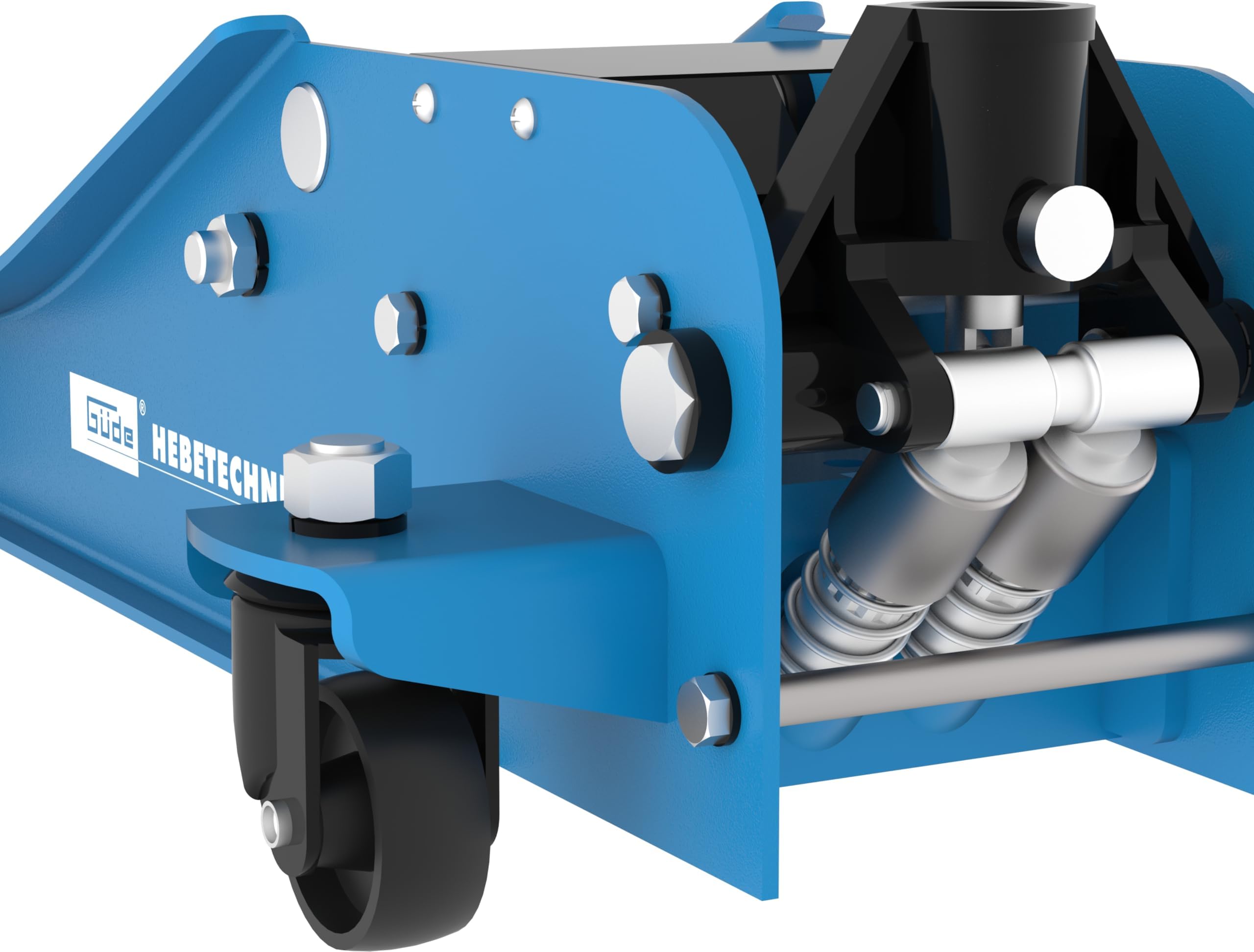 Güde GRH 2,5/510L Rangierwagenheber - 2,5 Tonnen Hubkraft, 10 Zentimeter Lastteller-Durchmesser, min. 8 bis max. 50,8 Zentimeter Hubhöhe, Doppelzylinder System, besonders niedrige Unterfahrhöhe