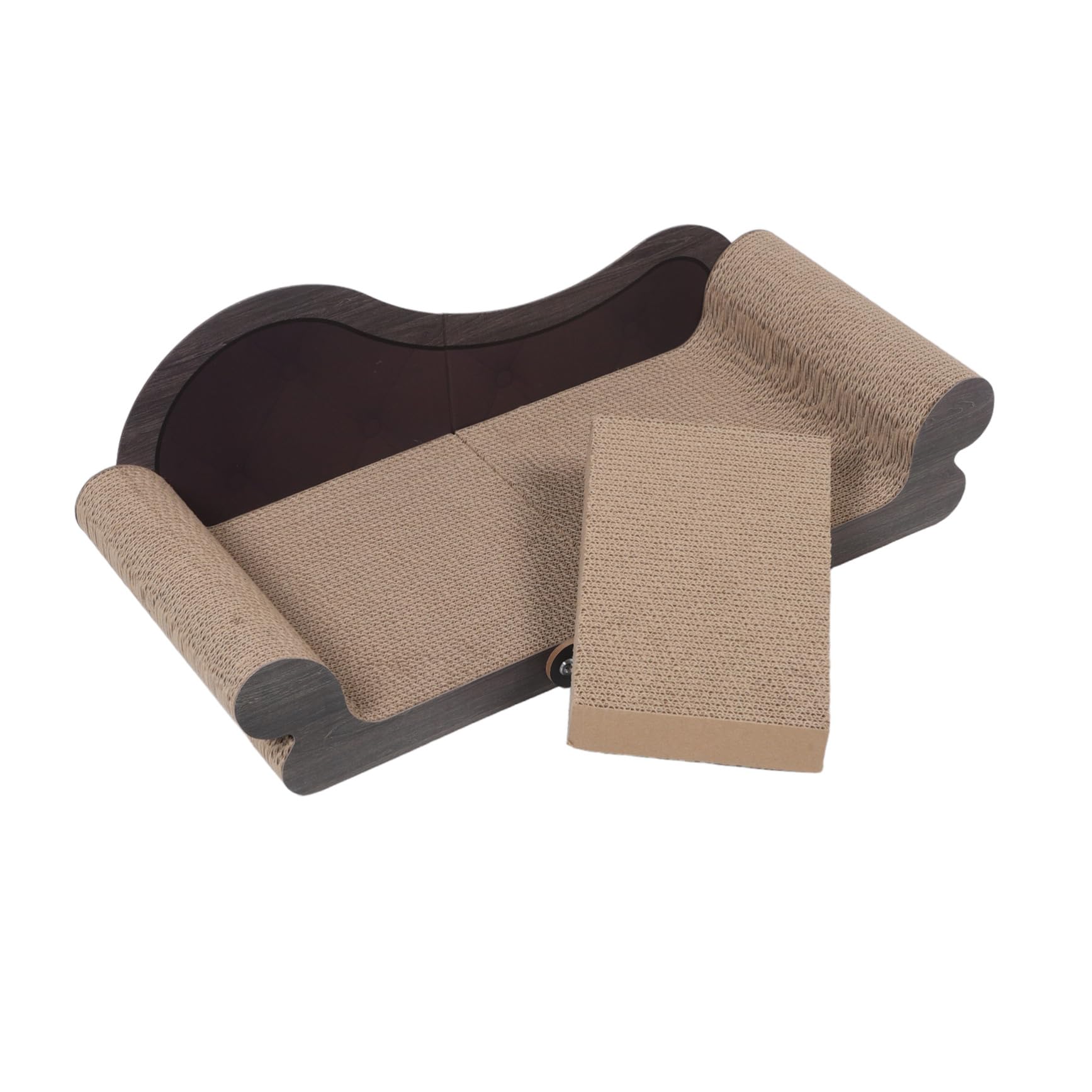 Katzenkratzbrett in Sofaform mit Viel Platz aus Wellpappe