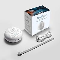 Vista 8 de Máquina de sonido portátil para bebé - Máquina de ruido blanco con luz nocturna para guardería 16 sonidos relajantes Shush Viajes Regalo