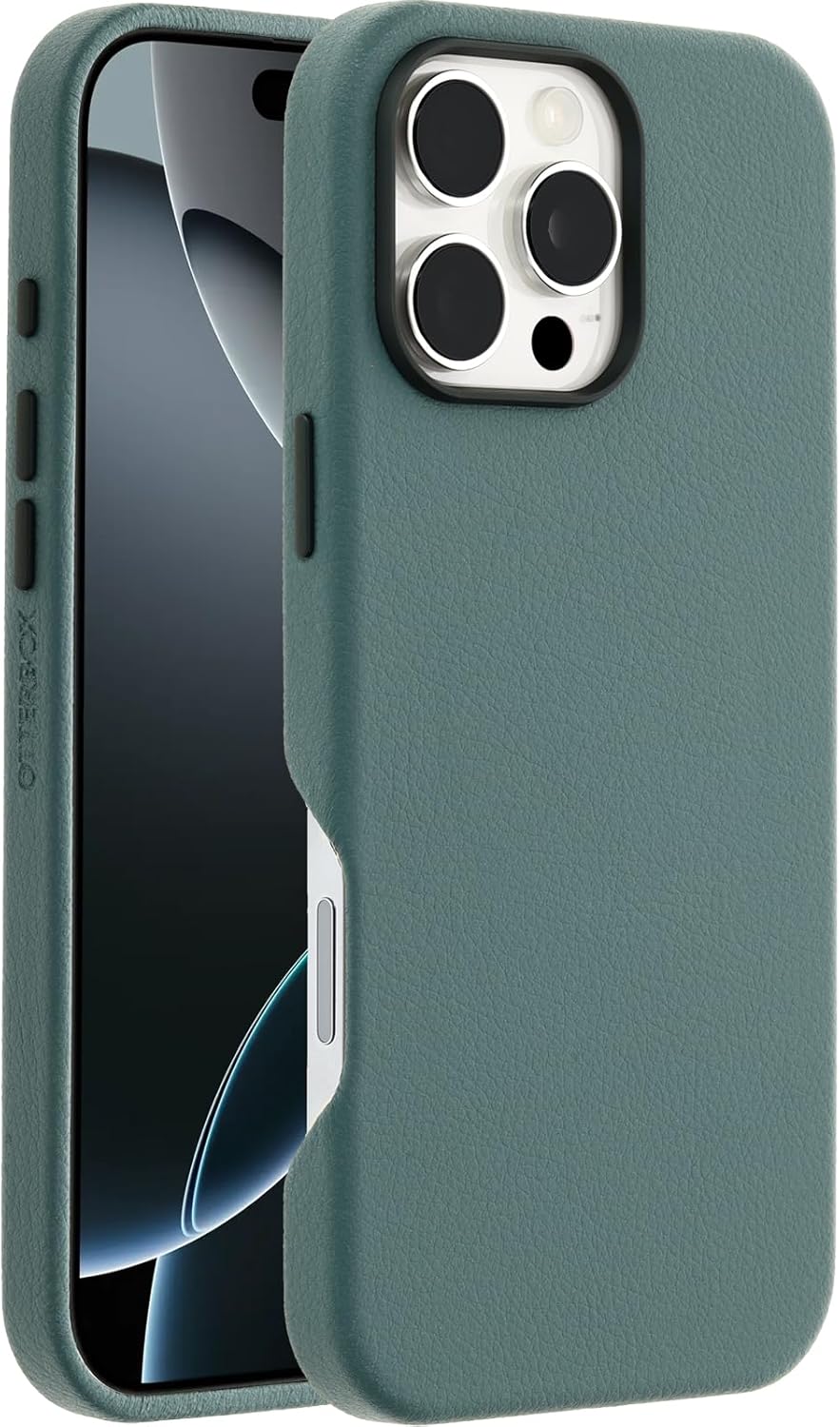 OtterBox iPhone 16 Pro Max Symmetry Series Cactus Leather for MagSafe - Sagebrush Green - Image 3