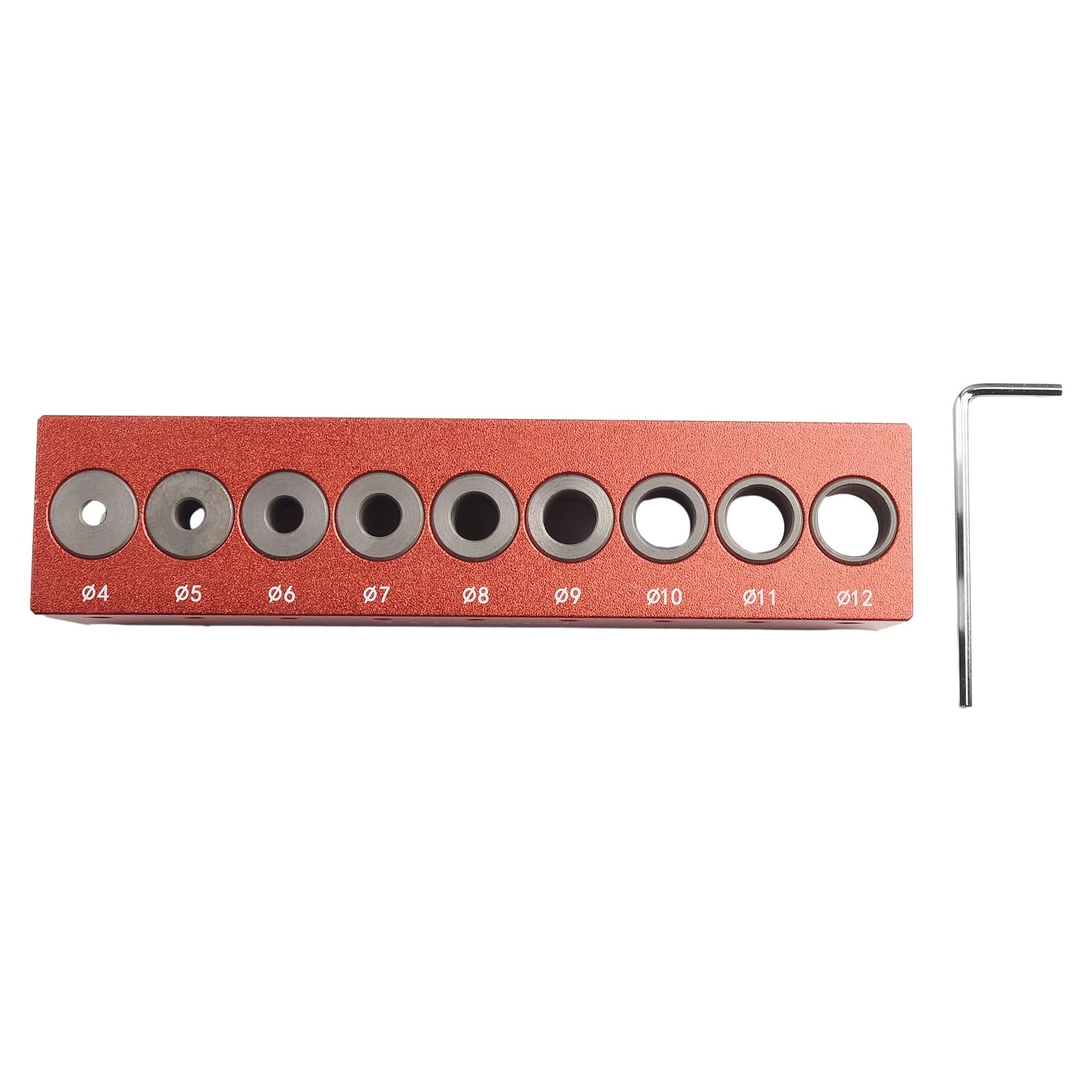 SPORTARC Maschera verticale per fori tascabili, guida per trapano per la lavorazione del legno, localizzatore di centraggio da 4-12 mm per foratura precisa dei tasselli nella produzione di mobili