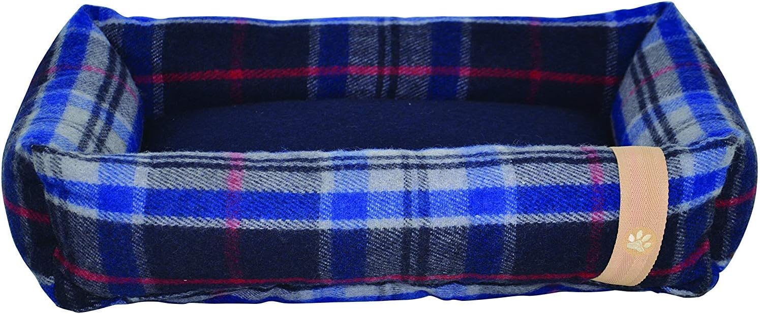 COMPANION Country Snuggle Dog Bed, Small, Navy, 13735