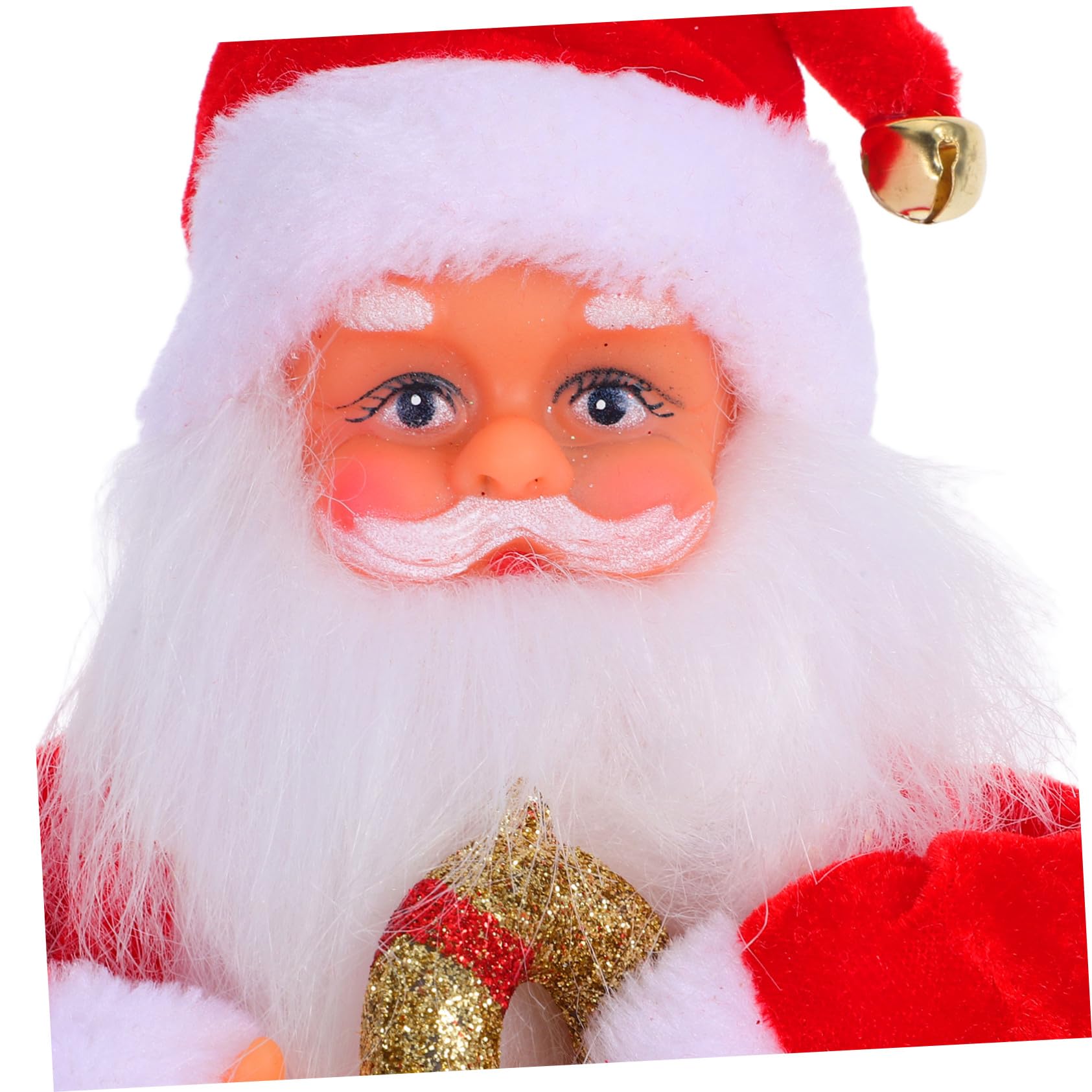 Abaodam Juguete de Papá Noel Eléctrico con Música Articulaciones Móviles para Adornos Navideños y Regalos de Fiesta de Navidad