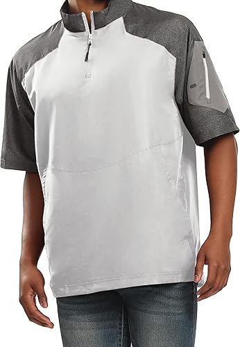 Holloway Raider - Chaqueta tipo jaula, resistente a la intemperie, con cremallera de un cuarto, con bolsillo en las mangas